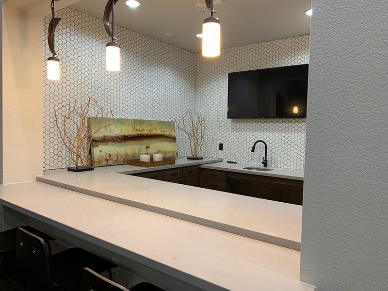 Clubhouse Kitchen | Elevation Luxury Apartments