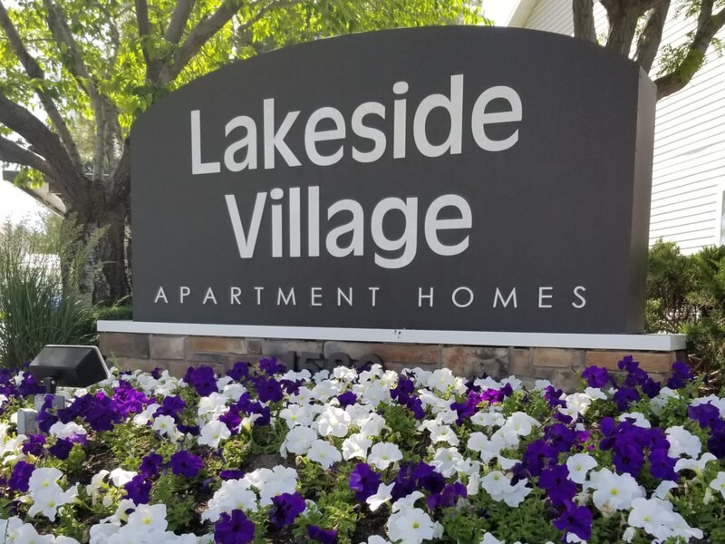 Monument Sign | Lakeside Village Apartments