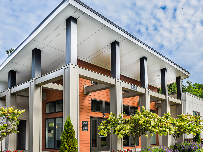 Clubhouse Exterior | Willows at the University Apartments in Charlotte, NC
