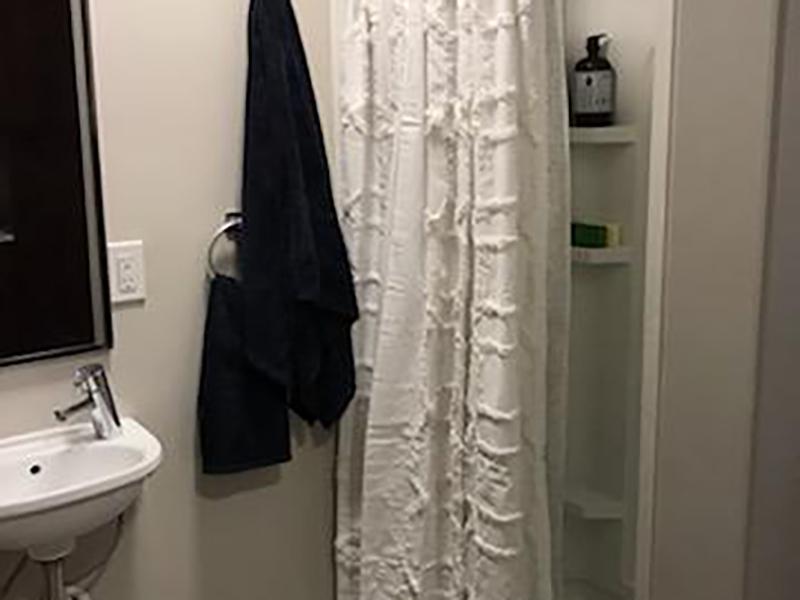 Bathroom | Green Print at West Temple