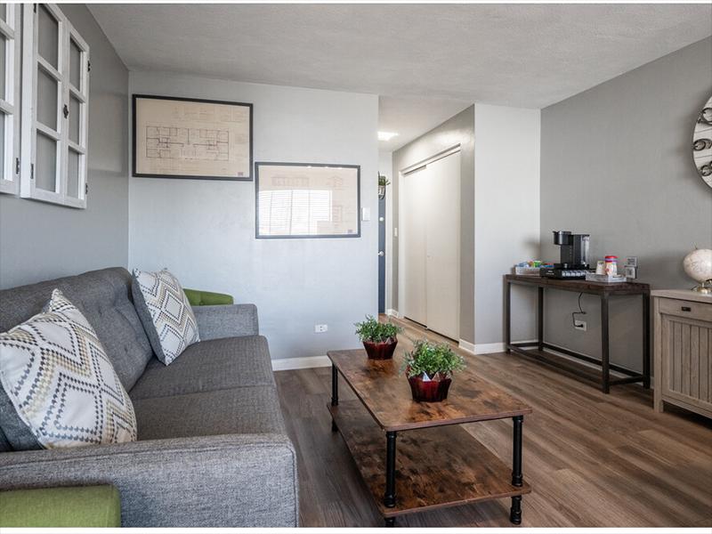 Model Living Room | Continental Court Apartments