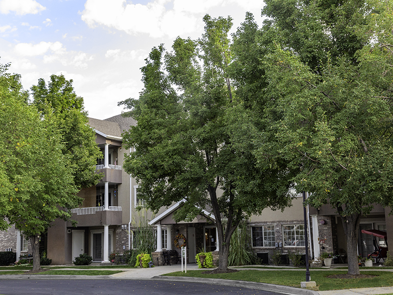 Beautiful Landscaping | Riley Court Senior Apartments in Bountiful, UT
