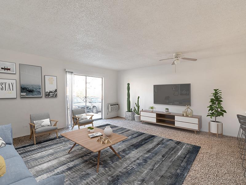 Model Front Room | Falcon Run Apartments