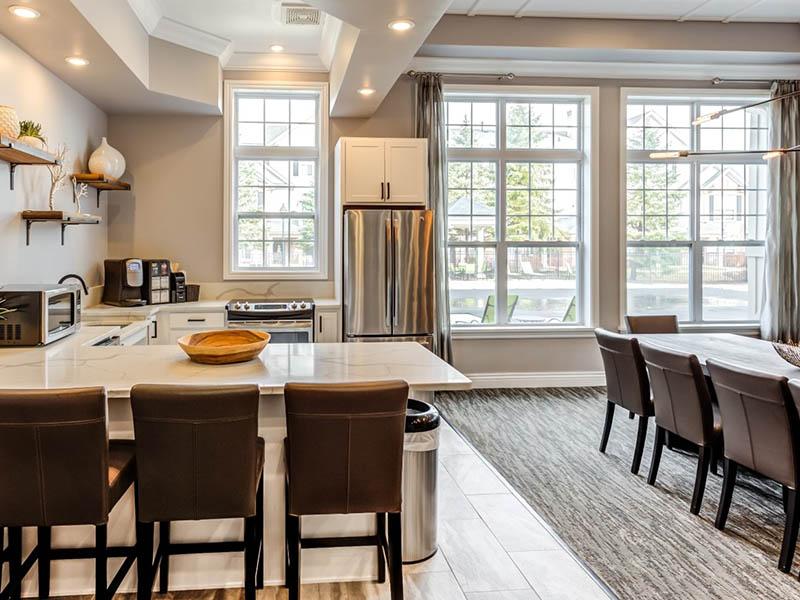 Model Dining Area & Kitchen | Riverun at Naperville