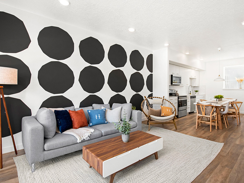 Living Room | The Marq Townhomes