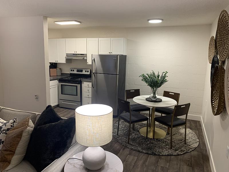 Dining Area | Towers on Main Apartments