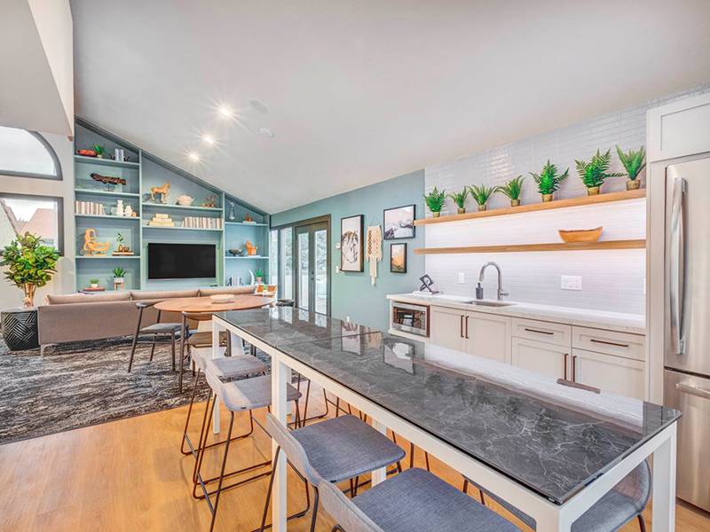 Clubhouse Kitchen | Santa Fe at Cottonwood Apartments in Cottonwood Heights, UT