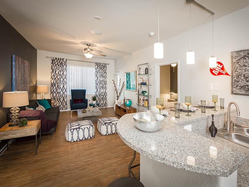 Living Room | Cornerstone Park 89074 Apartments