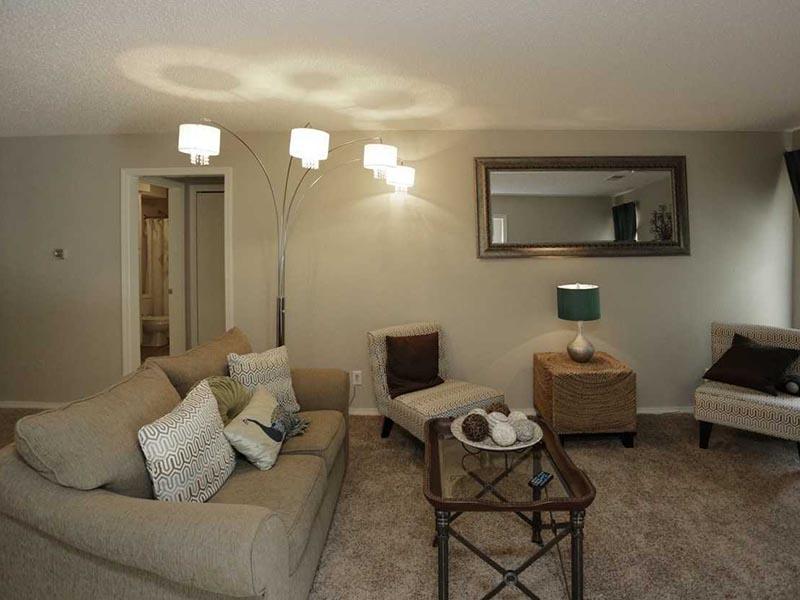 Living Room - Fireplace - Three Fountains