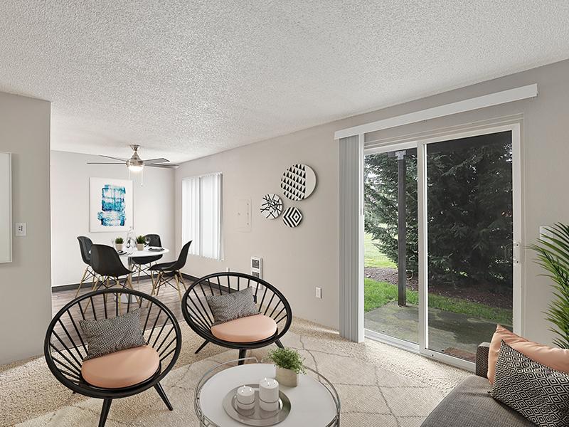 Living Room & Dining Area | Bridge Creek Apartments