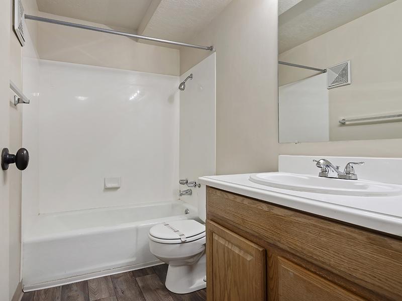 Beautiful Bathroom | Woodside at Holladay Apartments in Salt Lake City, UT