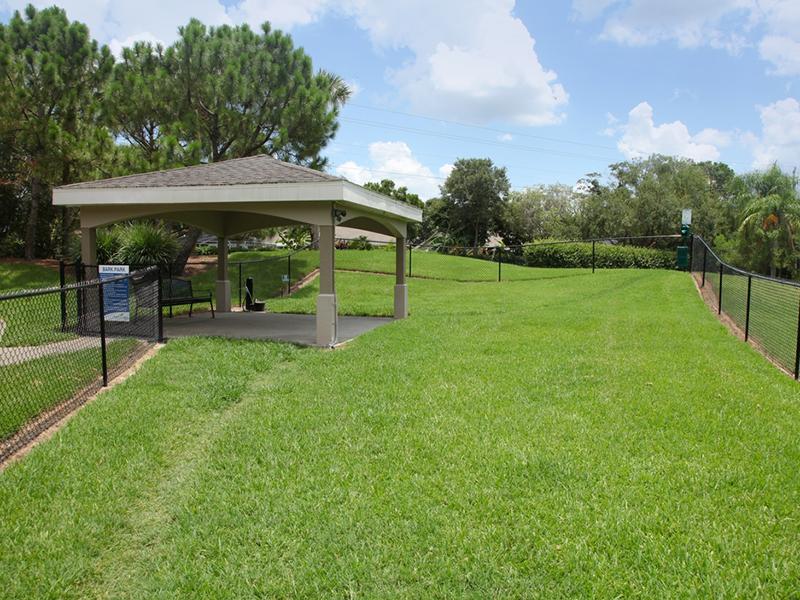 Providence Lakes pet-friendly apartments in Brandon have a fenced in bark park.