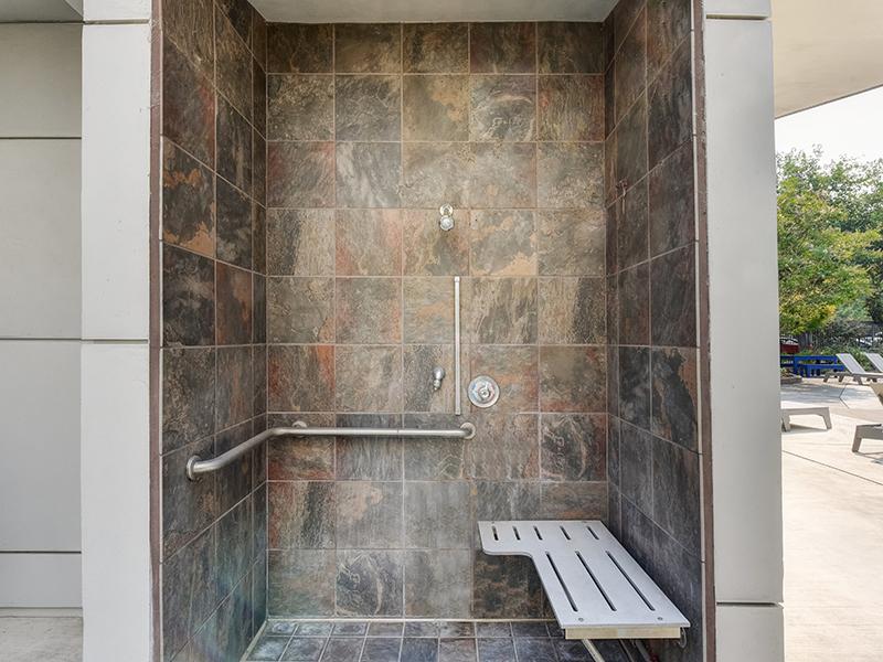 Pool Shower | The Crossing at Wyndham Apartments in Sacramento, CA