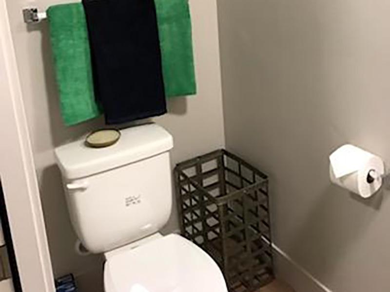 Bathroom | Green Print at West Temple