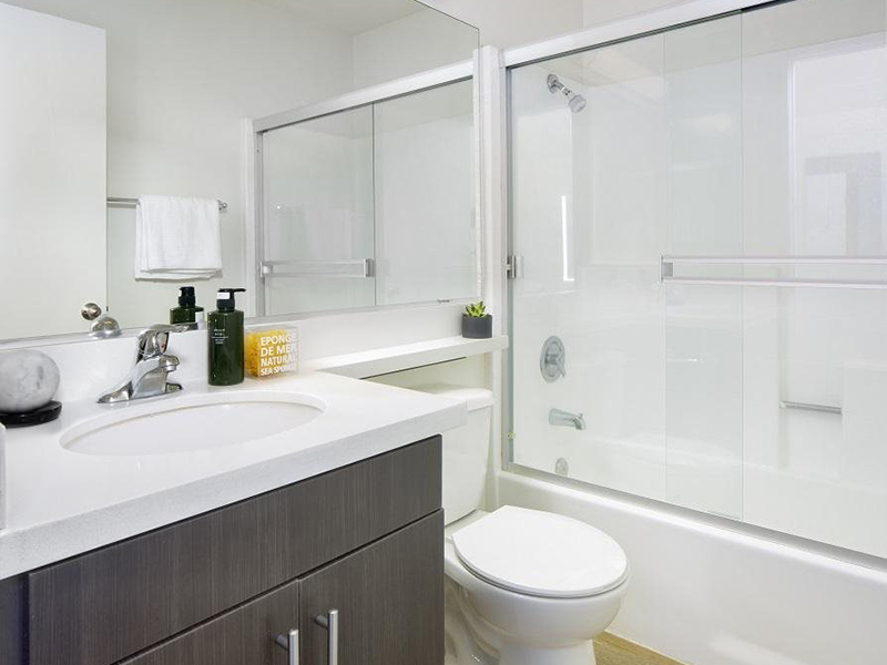 Bathroom | The Heights on Superior Apartments in Northridge, CA