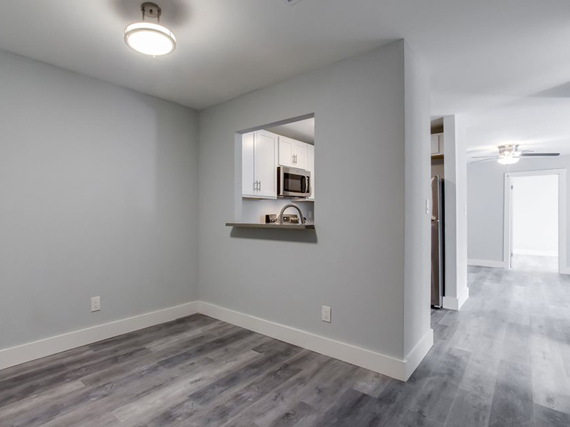 Living Room and Kitchen | Bridlewood Apartments in Conyers, GA