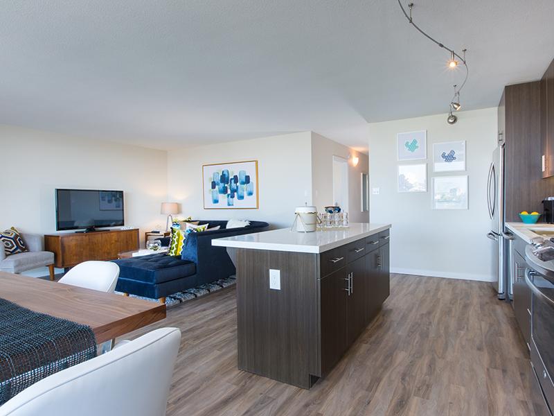 Kitchen & Living Room | Panomar Alameda Apartments