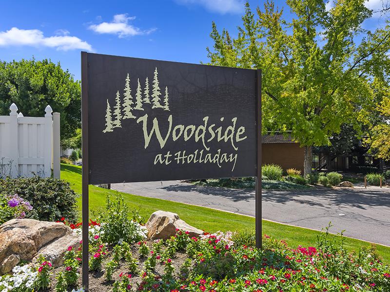 Monument Sign | Woodside at Holladay Apartments in Salt Lake City, UT