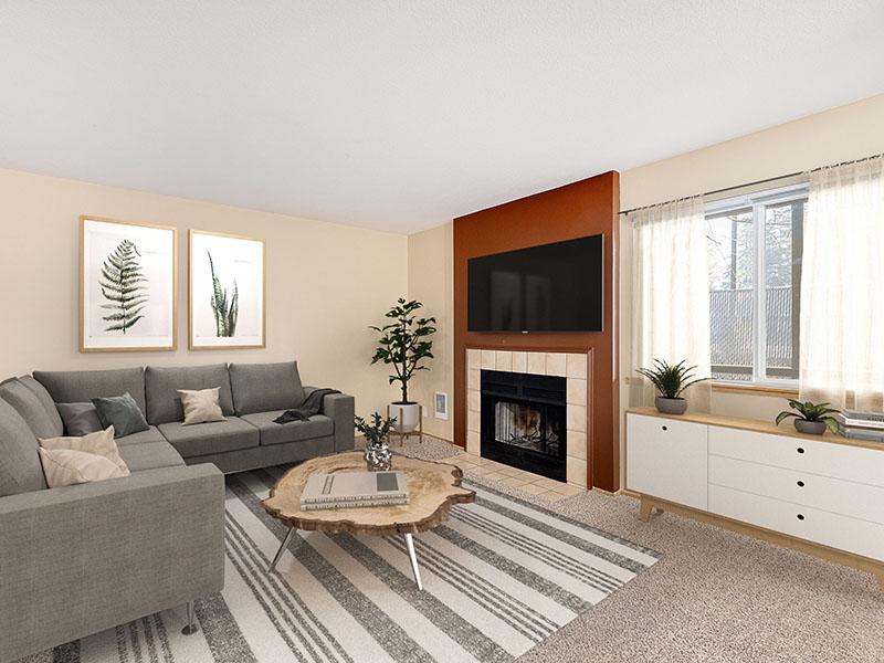Living Room | Veri Vancouver Apartments in Vancouver, WA