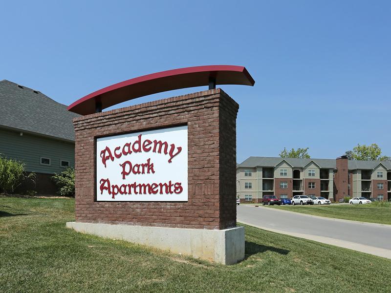 Sign | Academy Park Apartments