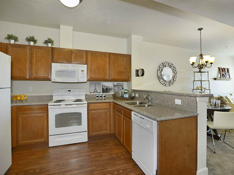 Fully Equipped Kitchen | Birkhill Apartments in Murray, UT