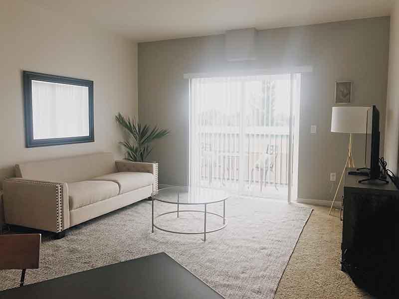Living Room | Village on Main Street Apartments in Bountiful, UT