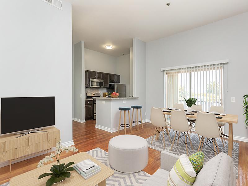 Living Room | Hollywood View Towers