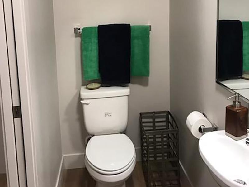 Bathroom | Green Print at West Temple