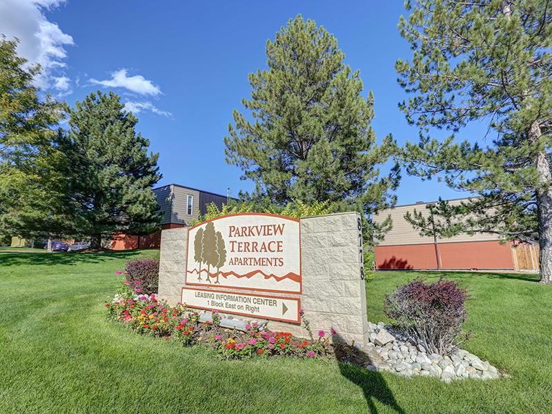 Monument Sign | Parkview Terrace Apartments in Thornton, CO
