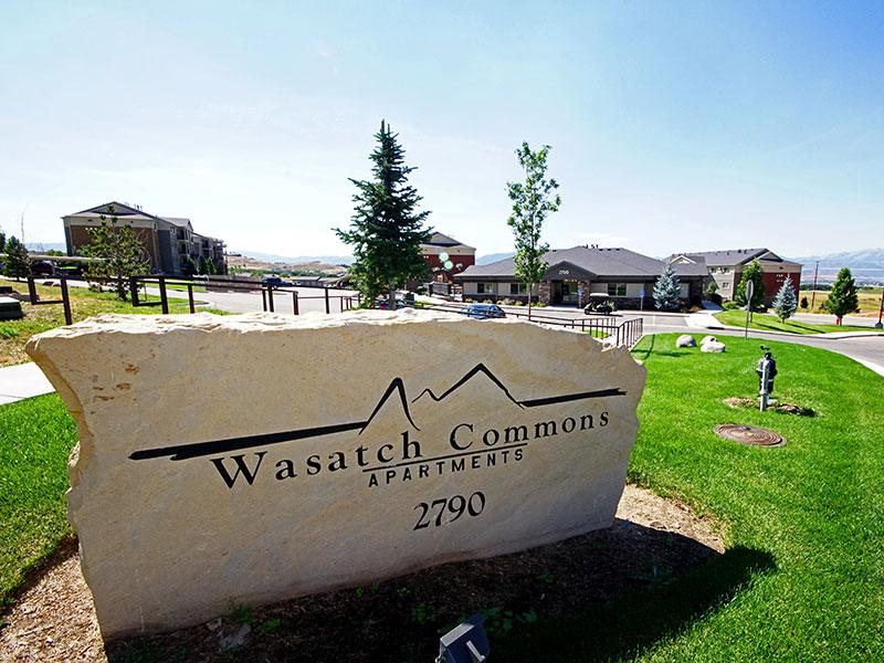 Entrance Sign | Wasatch Commons Apartments in Heber City UT