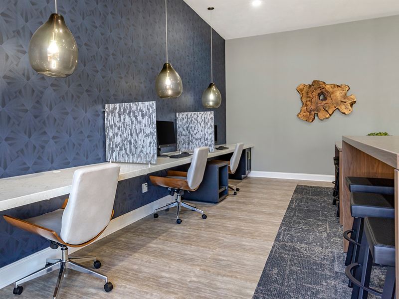 Clubhouse Business Center | Piedmont at Ivy Meadows Apartments in Charlotte, NC