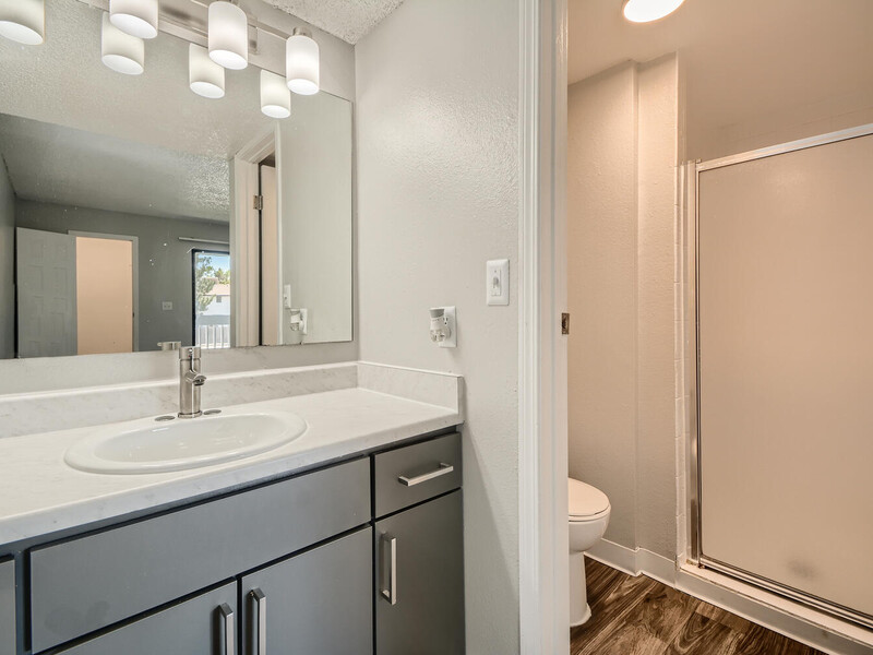 Bathroom | Preserve at City Center Apartments in Aurora, CO