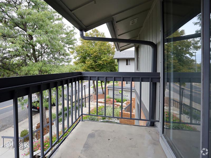 Balcony | Forest Cove 80231 Apartments