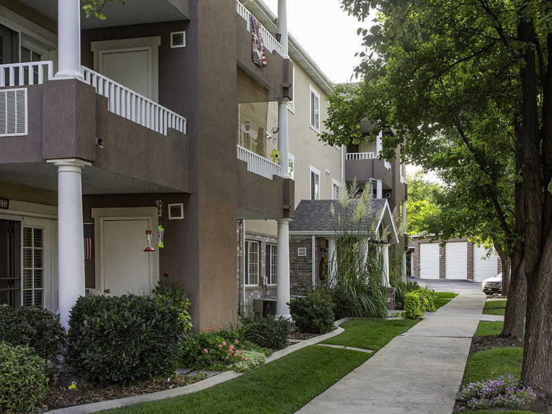 Building Exterior | Riley Court Senior Apartments in Bountiful, UT