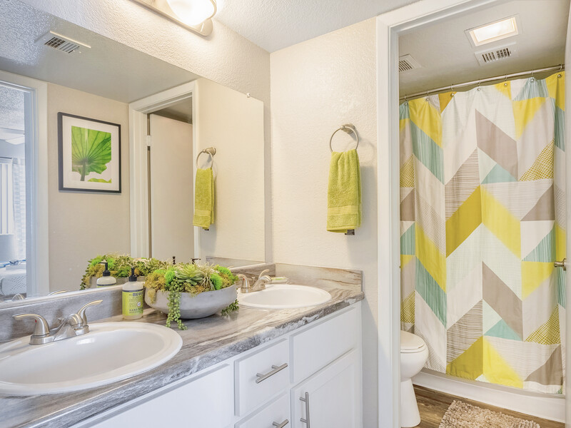 Bathroom | Omnia on 8th Apartments in Tempe, AZ