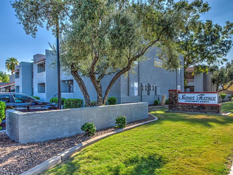 Welcome Sign | Sunset Terrace Apartments