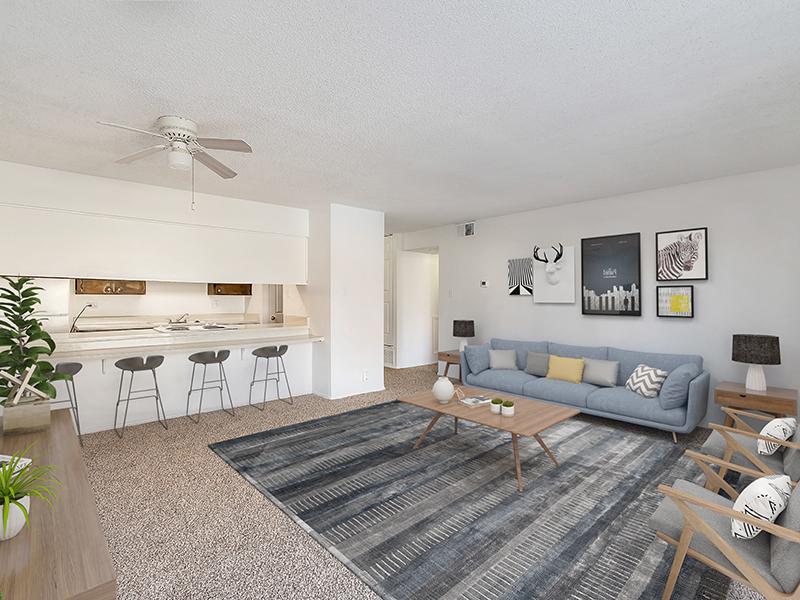 Model Living Room | Falcon Run Apartments