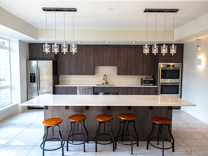 Clubhouse Kitchen | Artesian Springs Apartments