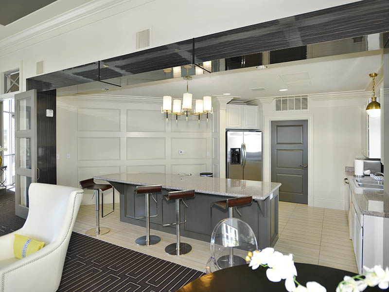 Clubhouse Kitchen | Birkhill Apartments in Murray, UT