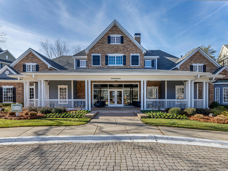 Clubhouse Exterior | Piedmont at Ivy Meadows Apartments in Charlotte, NC
