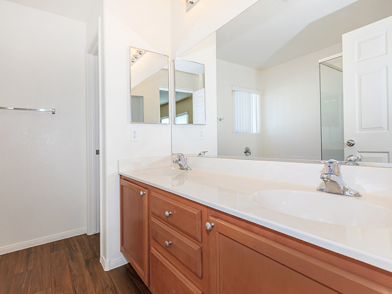 Bathroom Counter | Suncrest Townhomes in Las Vegas, NV