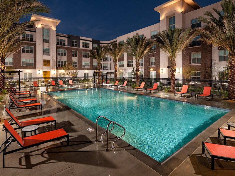 Shimmering Pool | Monterey Station Apartments in Pomona, CA