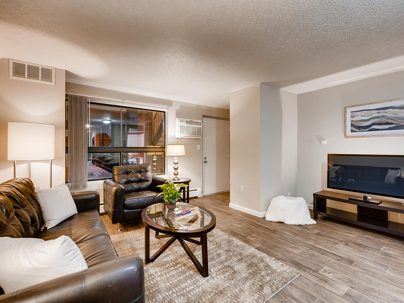 Living Room | The Atrii Apartments in Denver, CO