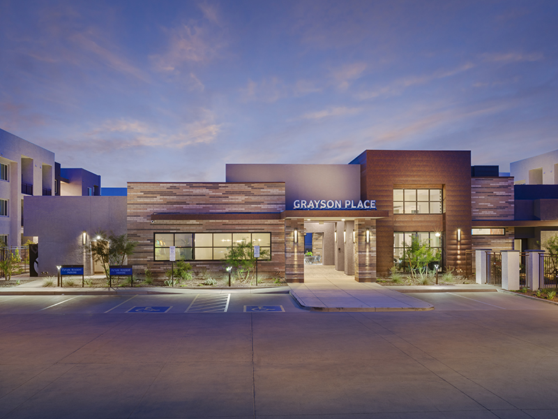 Clubhouse Entrance | Grayson Place Apartments in Goodyear, AZ