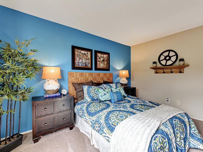 Furnished Bedroom | Township Square Apartments in Saginaw, MI