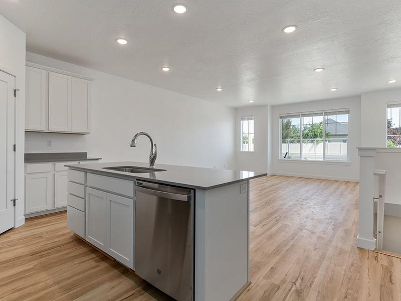 Kitchen Island | The Park Townhomes in Layton, UT