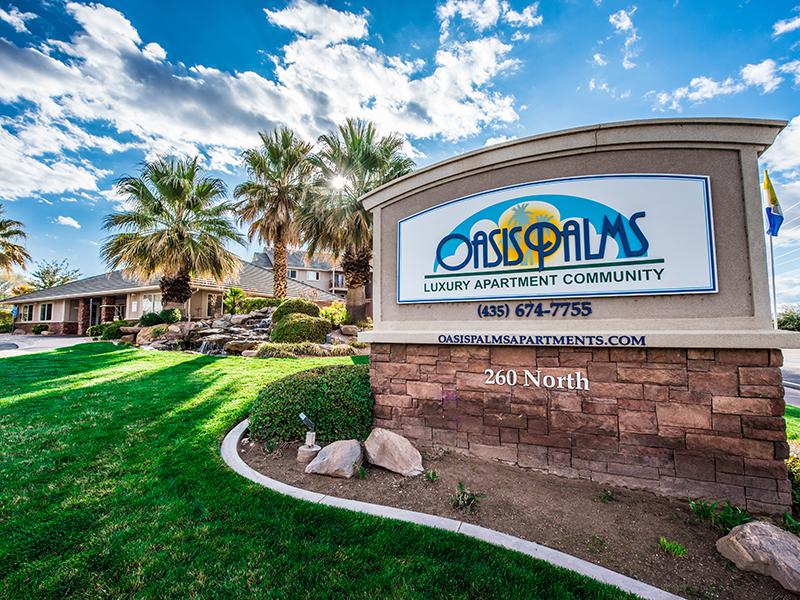 Welcome Sign | Oasis Palms | St George, UT