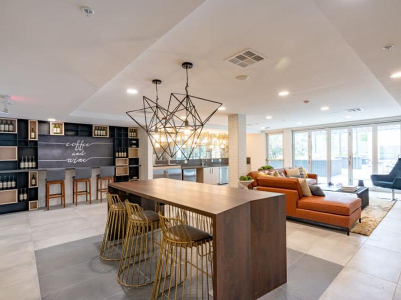 Clubhouse Lobby | The Link Apartments in Glendale, CA