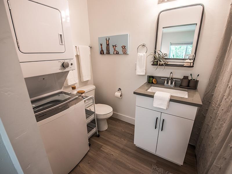 Bathroom & Laundry | Stratton Apartments in Salt Lake City, UT
