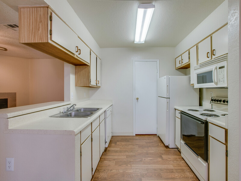 Fully Equipped Kitchen | Village of Santo Domingo Apartments in Las Vegas, NV